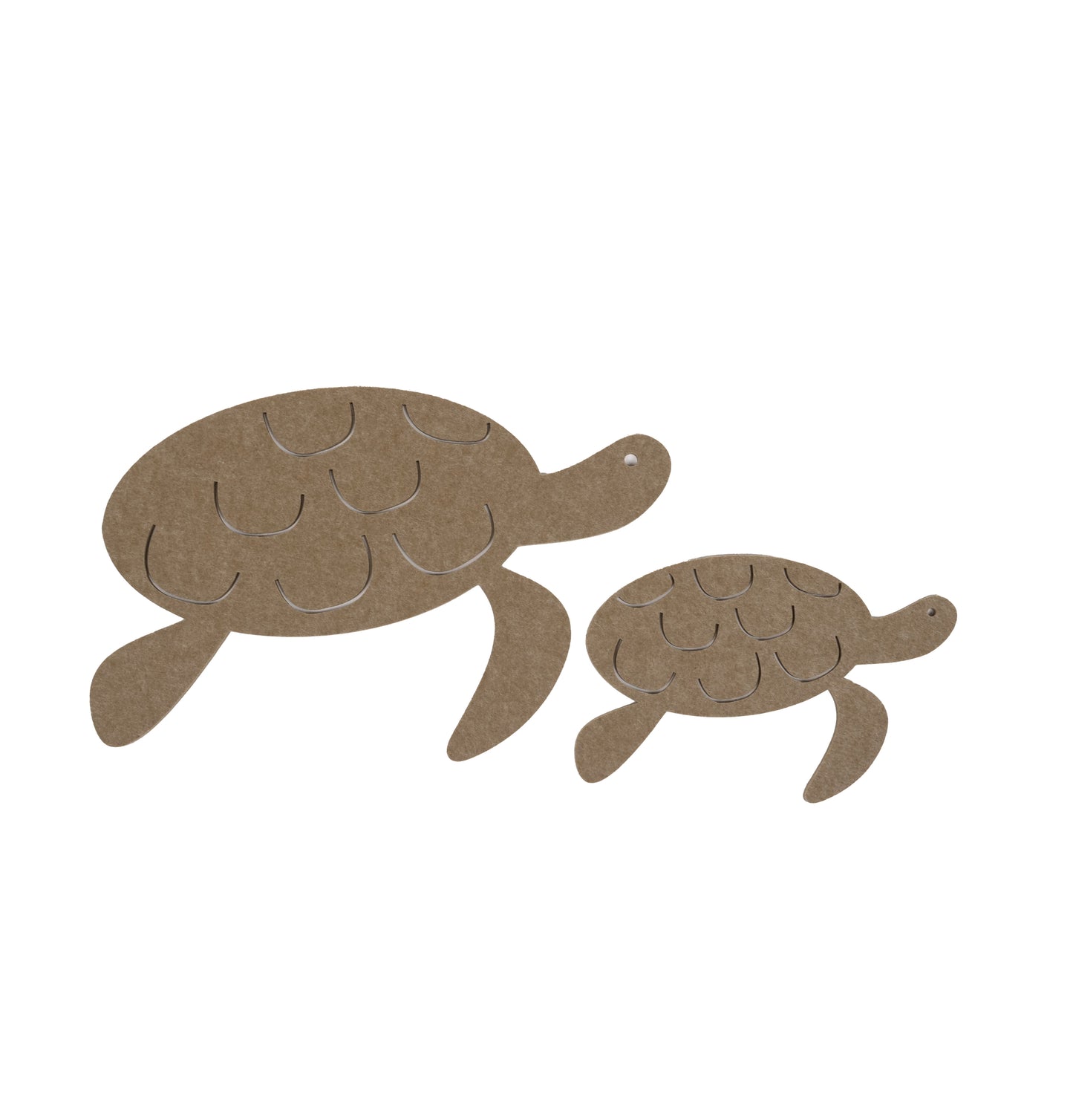 Schildpad Jonathan wanddecoratie set van 2 β licht eiken kleur β KidsDepot Eco Friendly Flair