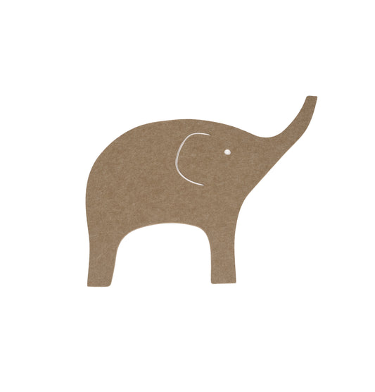 🐘 Akoestische Wanddecoratie Olifant Jumbo – Bruin