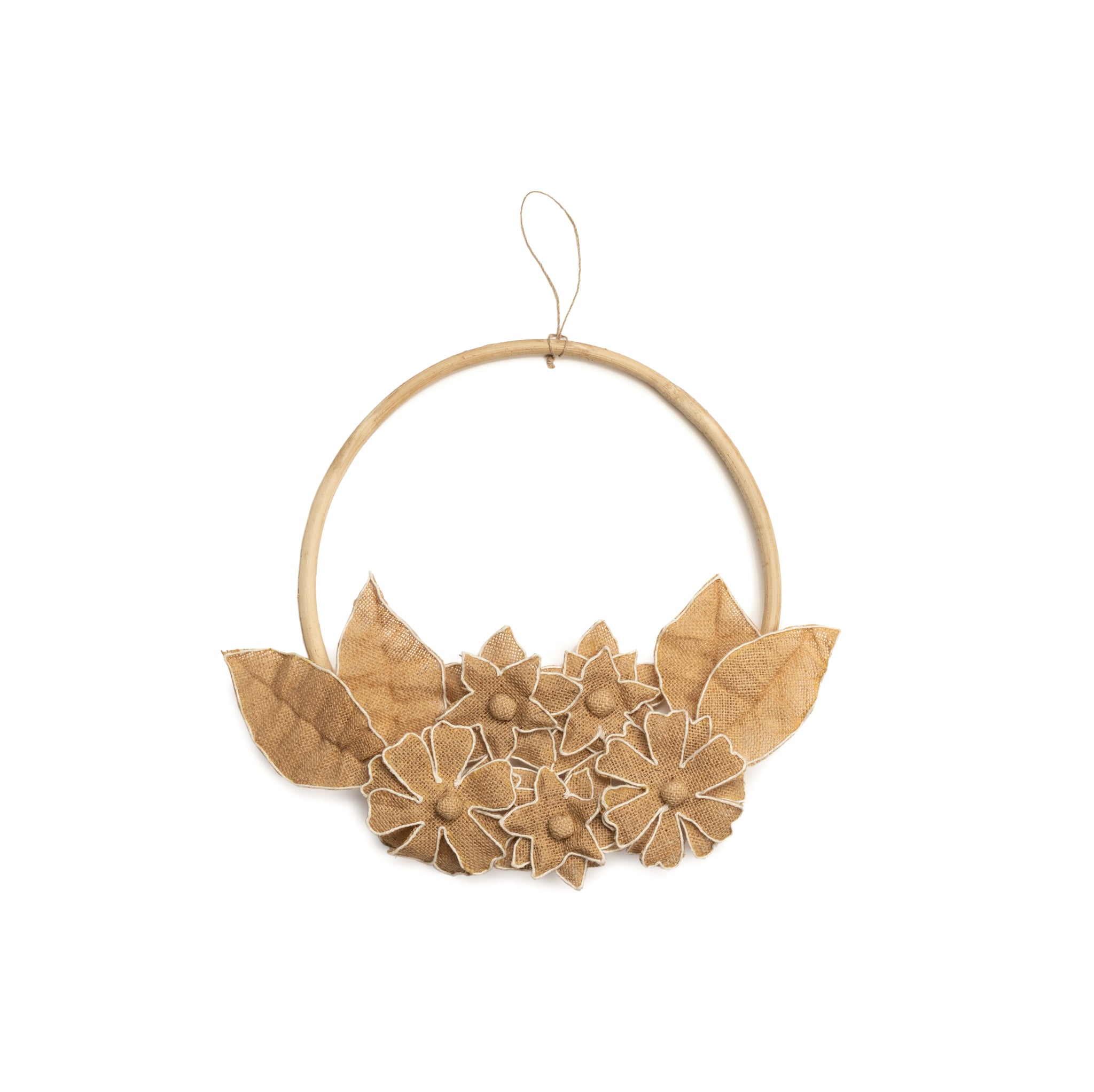 KidsDepot Bloemenkrans Luxe β natuurlijke vilten bloemenhoepel Γ30 cm