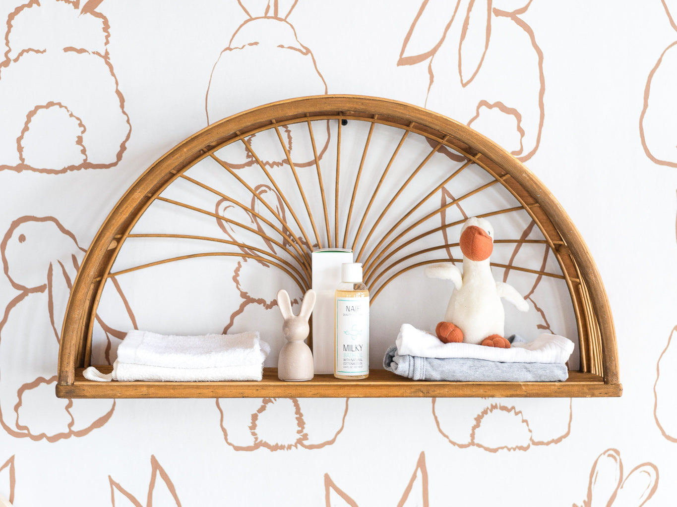 KidsDepot Maya Wandrek Rotan – boho wandrek van natuurlijk rotan voor kinderkamer