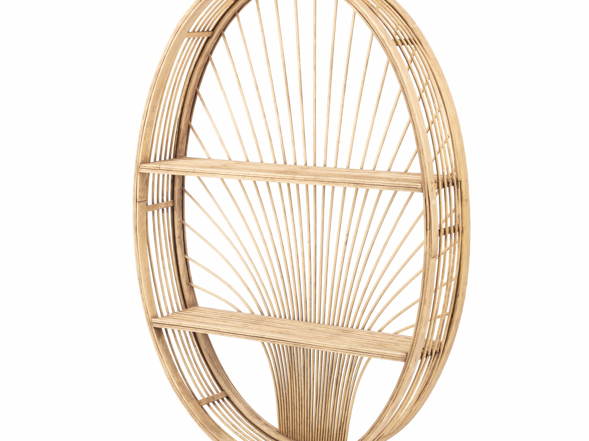 KidsDepot Messa wandrek – rotan wandplank in boho-stijl, naturel