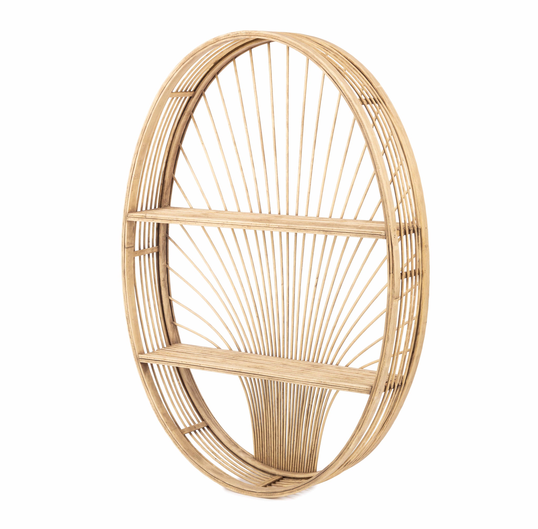 KidsDepot Messa wandrek – rotan wandplank in boho-stijl, naturel
