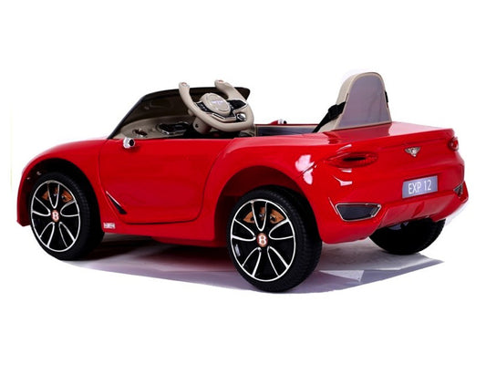 Bentley EXP12 12V kinderauto – luxe elektrische cabrio met leren stoel, rubberen banden & afstandsbediening | Kiddoplay