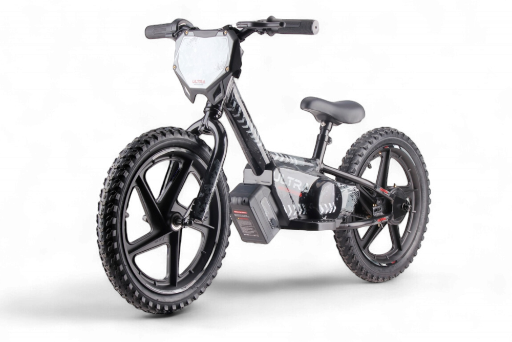 24 Volt Elektrische Balance Bike Met 16 Inch Wielen, Elektrische Motor - Zwart