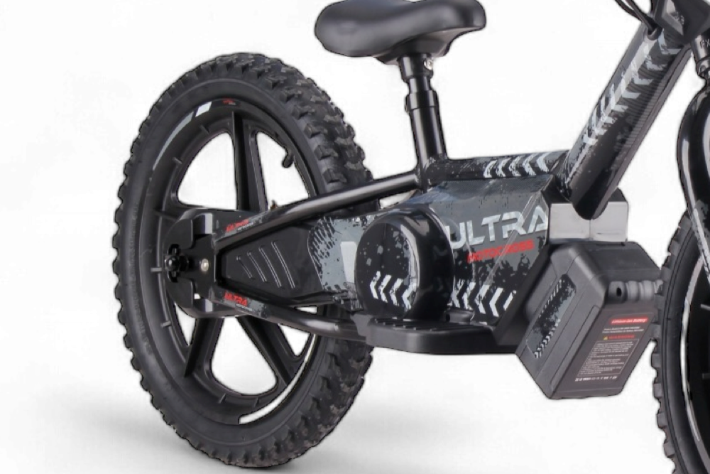 24 Volt Elektrische Balance Bike Met 16 Inch Wielen, Elektrische Motor - Zwart