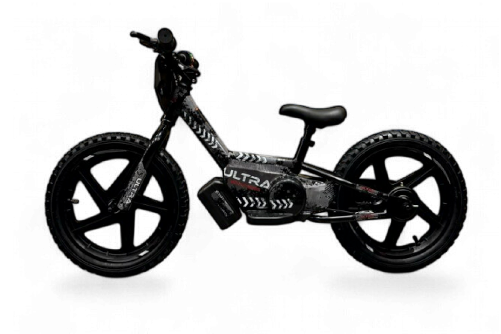 24 Volt Elektrische Balance Bike Met 16 Inch Wielen, Elektrische Motor - Zwart