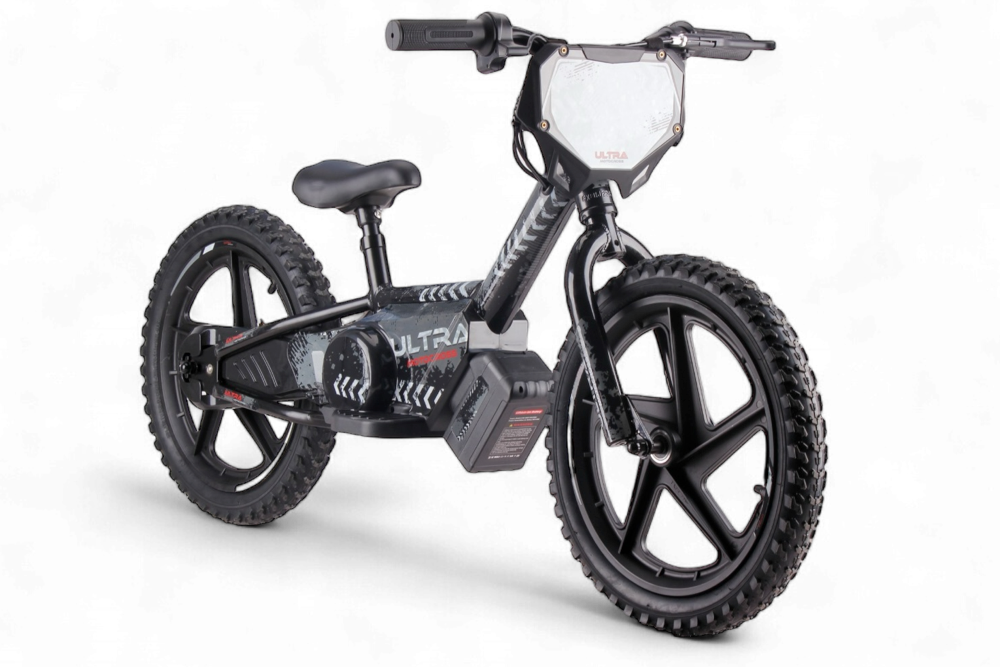 24 Volt Elektrische Balance Bike Met 16 Inch Wielen, Elektrische Motor - Zwart