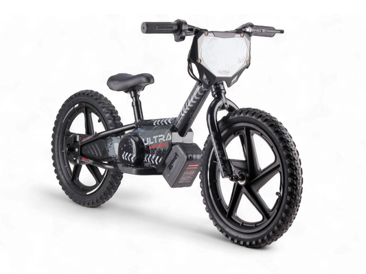 24 Volt Elektrische Balance Bike Met 16 Inch Wielen, Elektrische Motor - Zwart
