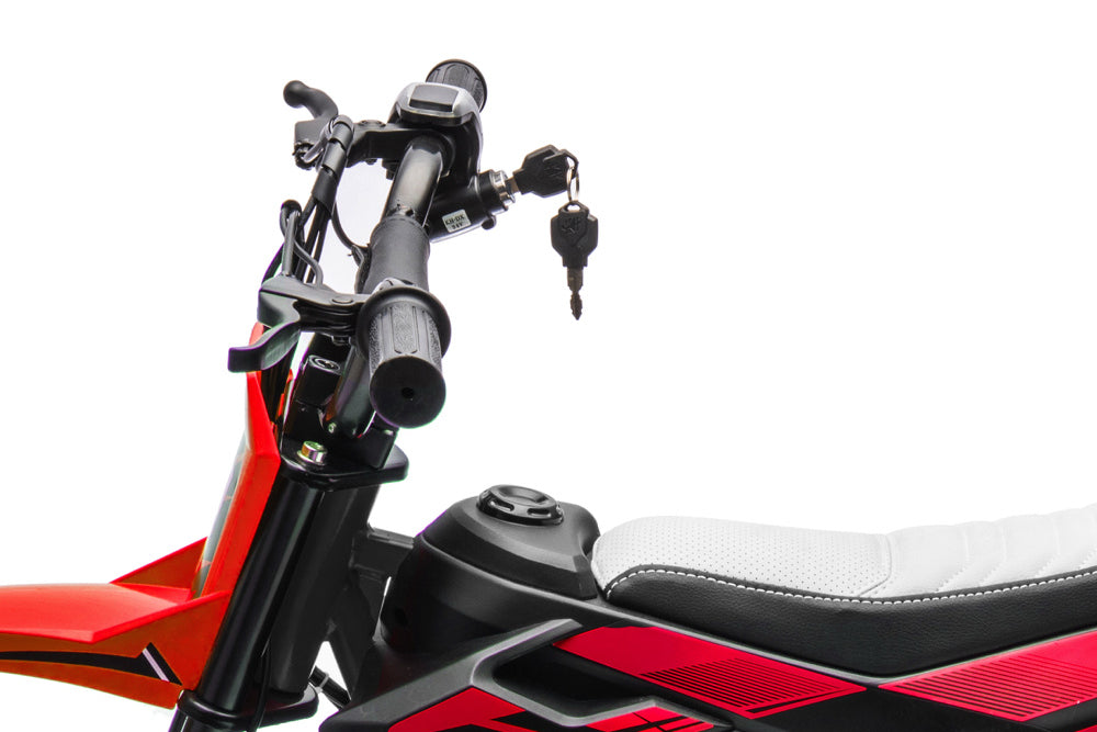 Crossmotor, 24 Volt Elektrische Kinder Motor Met Geveerde Wielen