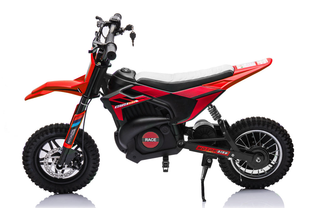 Crossmotor, 24 Volt Elektrische Kinder Motor Met Geveerde Wielen