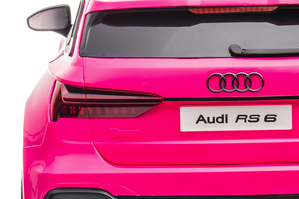 Audi Rs6,12 Volt Elektrische Kinderauto Met Rubberen Banden, Leder Zitje En Meer!