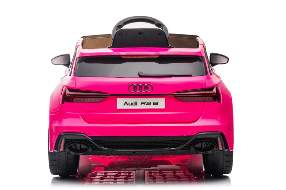 Audi Rs6,12 Volt Elektrische Kinderauto Met Rubberen Banden, Leder Zitje En Meer!