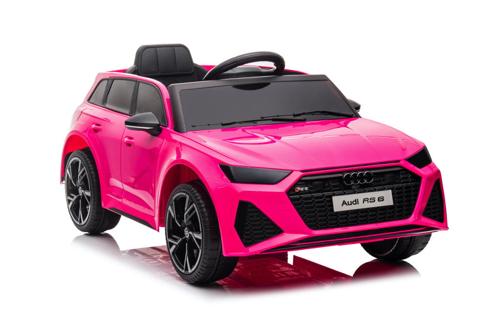 Audi Rs6,12 Volt Elektrische Kinderauto Met Rubberen Banden, Leder Zitje En Meer!