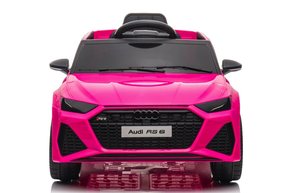 Audi Rs6,12 Volt Elektrische Kinderauto Met Rubberen Banden, Leder Zitje En Meer!