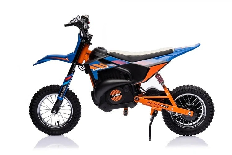 Crossmotor, 24 Volt Elektrische Kinder Motor Met Geveerde Wielen