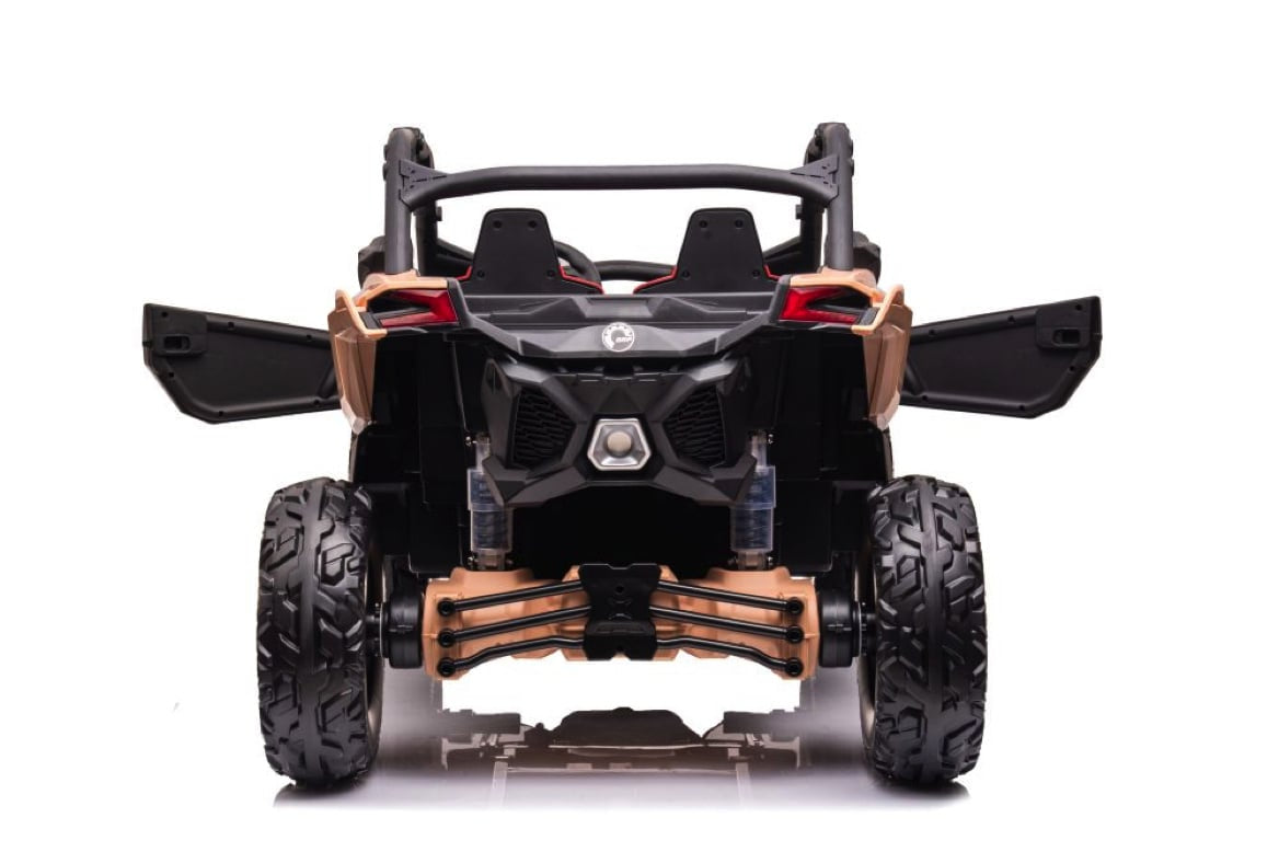 Can-Am Maverick 2-Persoons Buggy, 24V 14Ah, Leder Zitje, Rubberen Banden