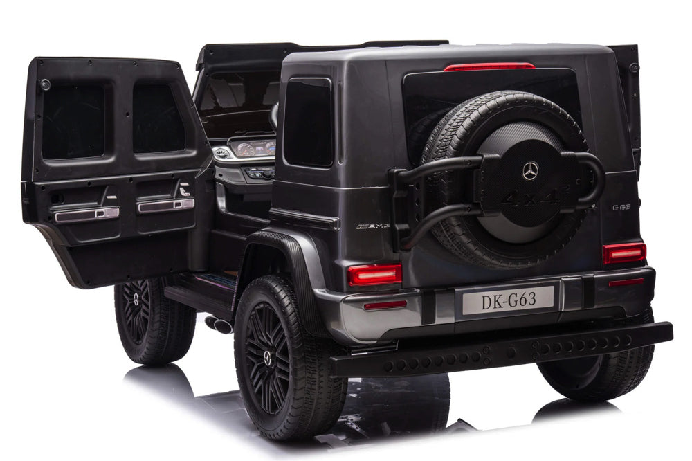 Mercedes G63 2-Zitter, 24 Volt Elektrische Kinderauto Met Rubberen Banden En Meer!