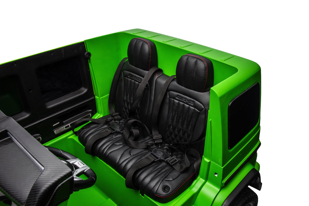 Mercedes G63 2-Zitter, 24 Volt Elektrische Kinderauto Met Rubberen Banden En Meer!
