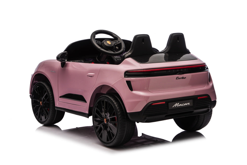 Porsche Macan Turbo, Elektrische Kinderauto Met Een Lithium Accu, Muziek Module, Rubberen Banden En Meer.