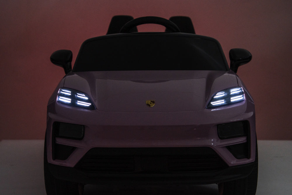 Porsche Macan Turbo, Elektrische Kinderauto Met Een Lithium Accu, Muziek Module, Rubberen Banden En Meer.