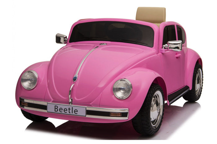 Volkswagen Beetle Oldtimer, 12 Volt Kinderauto Met Rubberen Banden En Meer!