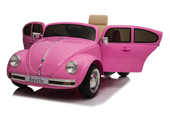 Volkswagen Beetle Oldtimer, 12 Volt Kinderauto Met Rubberen Banden En Meer!