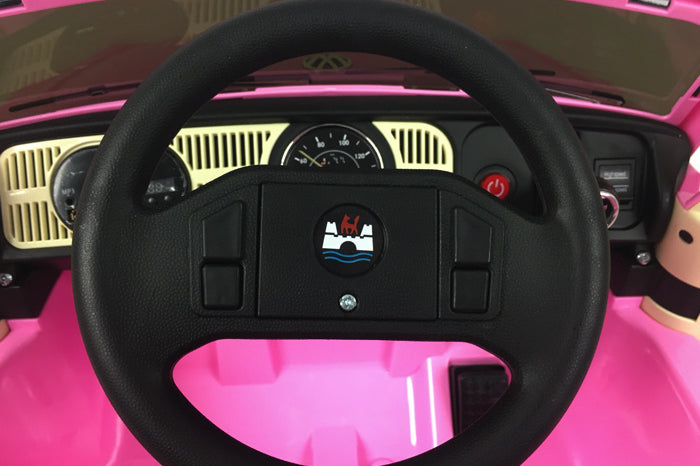 Volkswagen Beetle Oldtimer, 12 Volt Kinderauto Met Rubberen Banden En Meer!