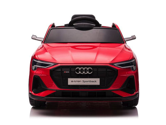 Audi E-Tron ,12 Volt Elektrische Kinderauto Met Rubberen Banden, Leder Zitje En Meer!