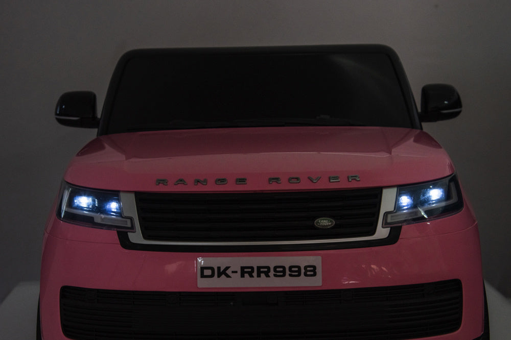 2-Persoons Range Rover, 24 Volt Elektrische Kinderauto, Mp4-Scherm, Rubberen Banden, Leder Zitting