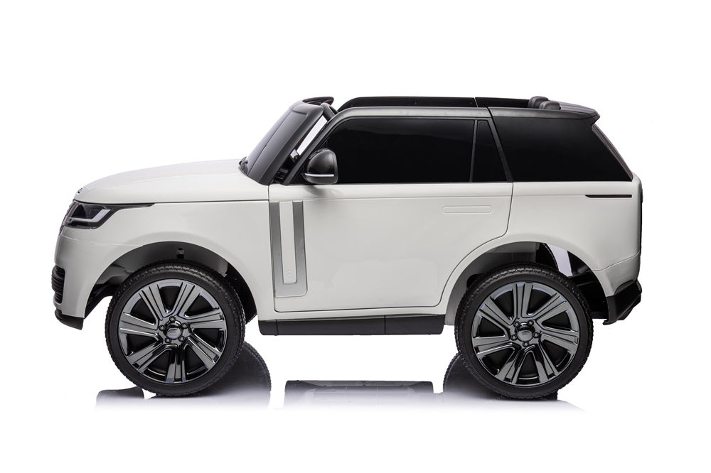 2-Persoons Range Rover, 24 Volt Elektrische Kinderauto, Mp4-Scherm, Rubberen Banden, Leder Zitting