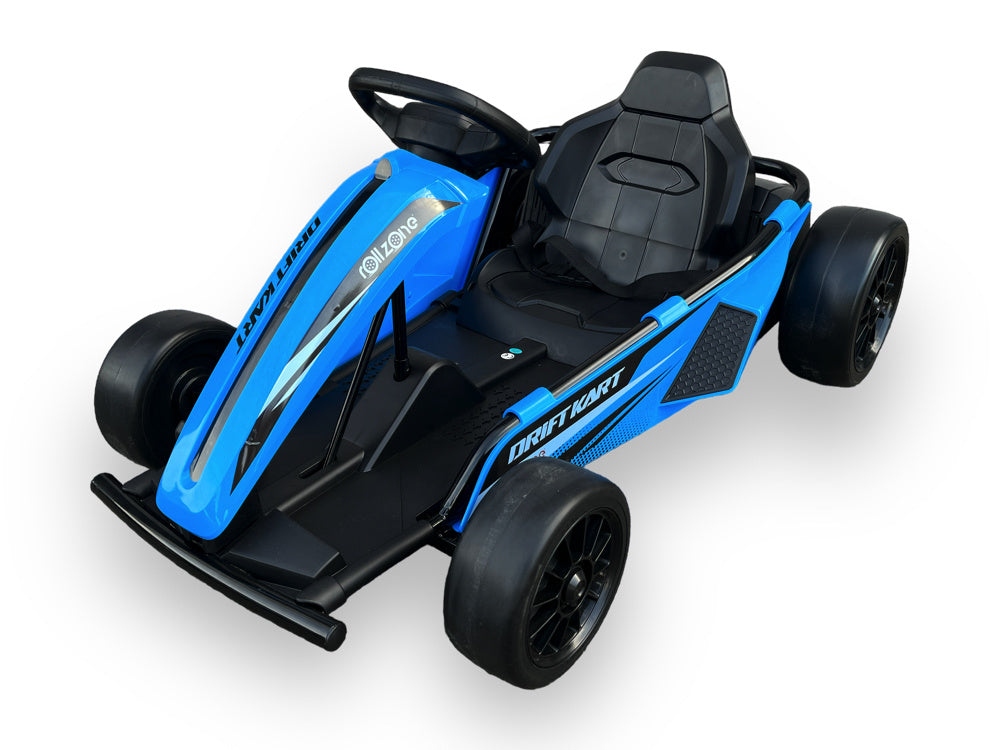 Rollzone Drift Go-Kart, 24 Volt Lithium Kart Met 200 Watt Motoren, Nieuwe Editie!