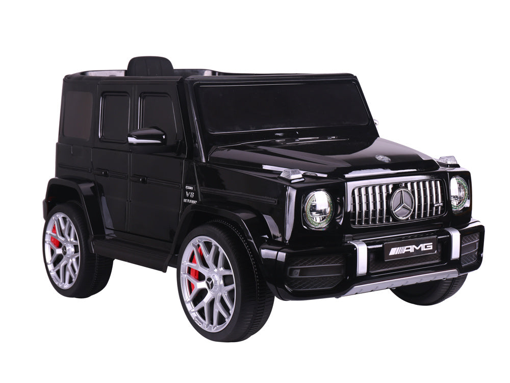 Mercedes G63, Kinderauto Met Lithium Accu, Rubberen Banden, Leder Zitje