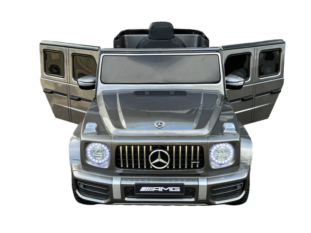 Mercedes G63, 12 Volt Kinder Accu Auto, Rubberen Banden, Leder Zitje En Meer!