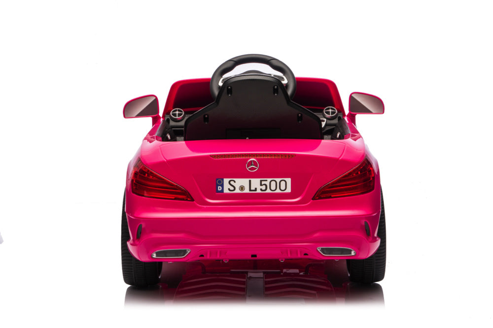 Mercedes Sl500, 12 Volt Elektrische Kinderauto Met Een Lithium Accu, Rubberen Banden, Leder Zitje En Meer!