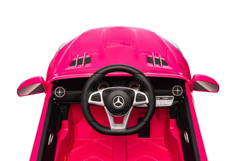Mercedes Sl500, 12 Volt Elektrische Kinderauto Met Een Lithium Accu, Rubberen Banden, Leder Zitje En Meer!