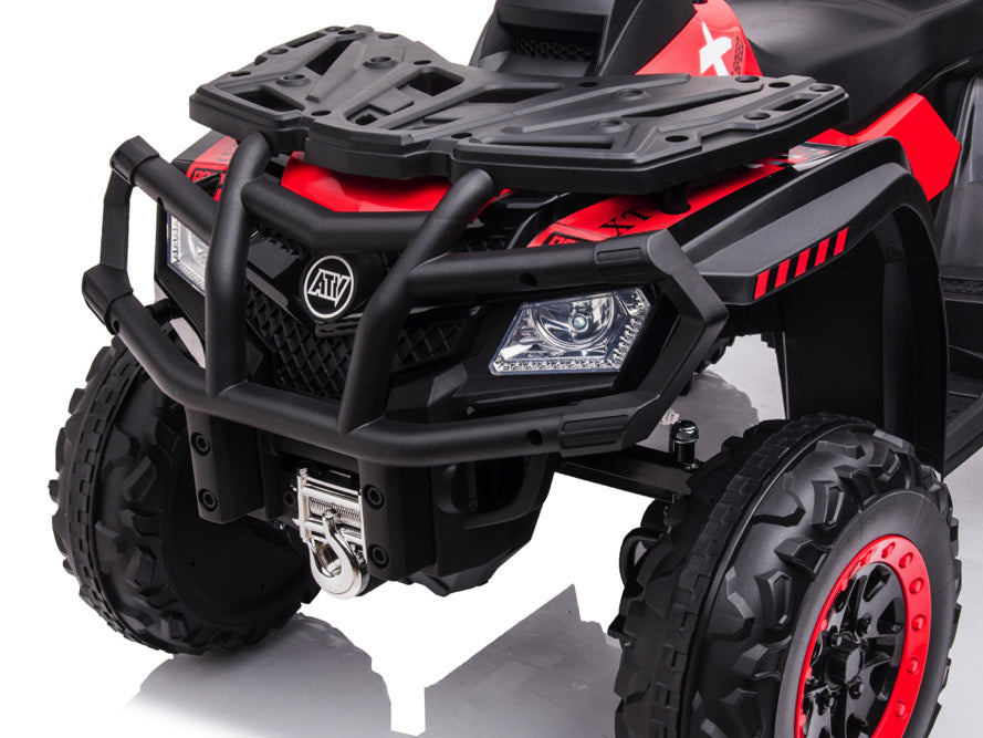 24 Volt Lithium Elektrische Quad, 4 Motoren, Rubberen Banden, Leder Zitting En Meer!