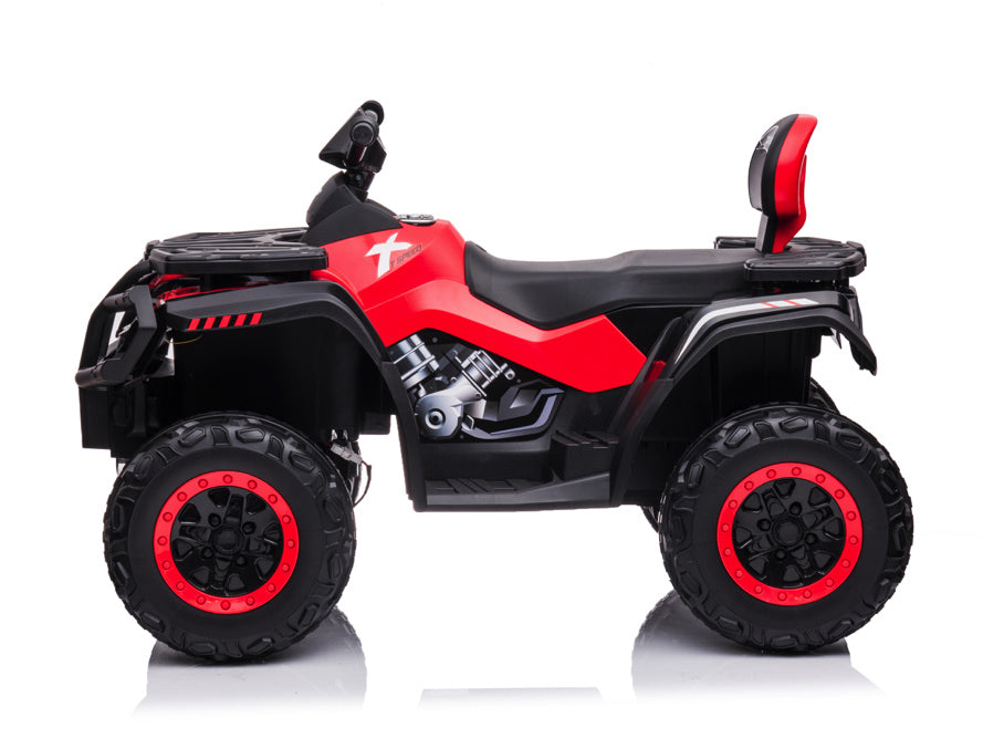24 Volt Lithium Elektrische Quad, 4 Motoren, Rubberen Banden, Leder Zitting En Meer!