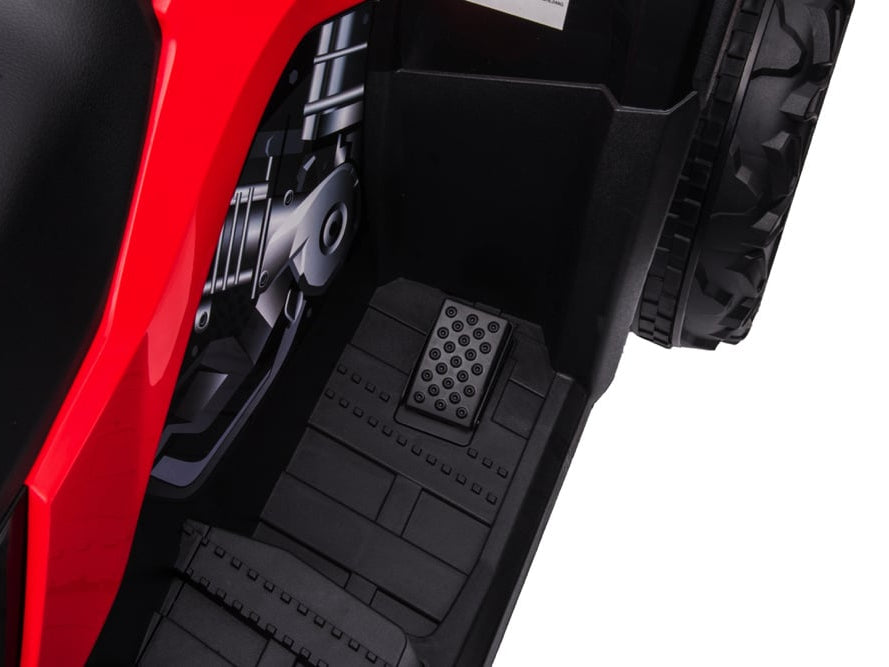 24 Volt Lithium Elektrische Quad, 4 Motoren, Rubberen Banden, Leder Zitting En Meer!