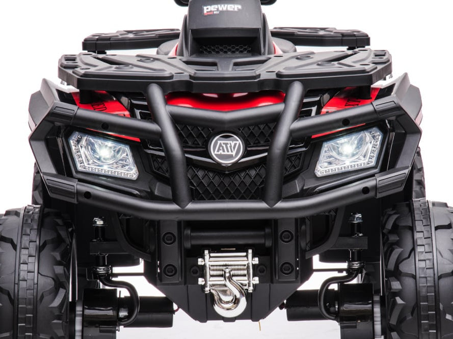 24 Volt Lithium Elektrische Quad, 4 Motoren, Rubberen Banden, Leder Zitting En Meer!