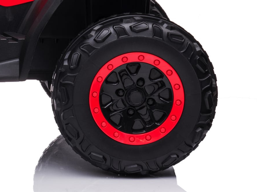 24 Volt Lithium Elektrische Quad, 4 Motoren, Rubberen Banden, Leder Zitting En Meer!