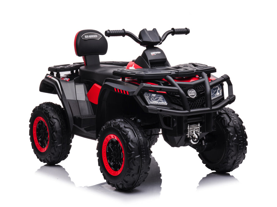 24 Volt Lithium Elektrische Quad, 4 Motoren, Rubberen Banden, Leder Zitting En Meer!