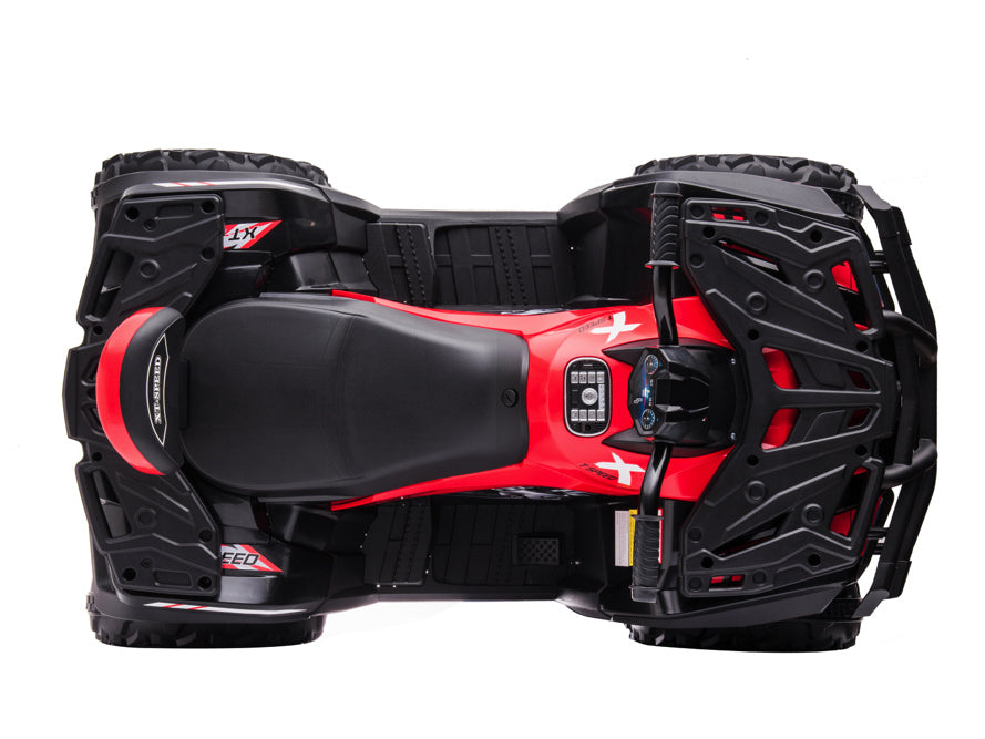 24 Volt Lithium Elektrische Quad, 4 Motoren, Rubberen Banden, Leder Zitting En Meer!