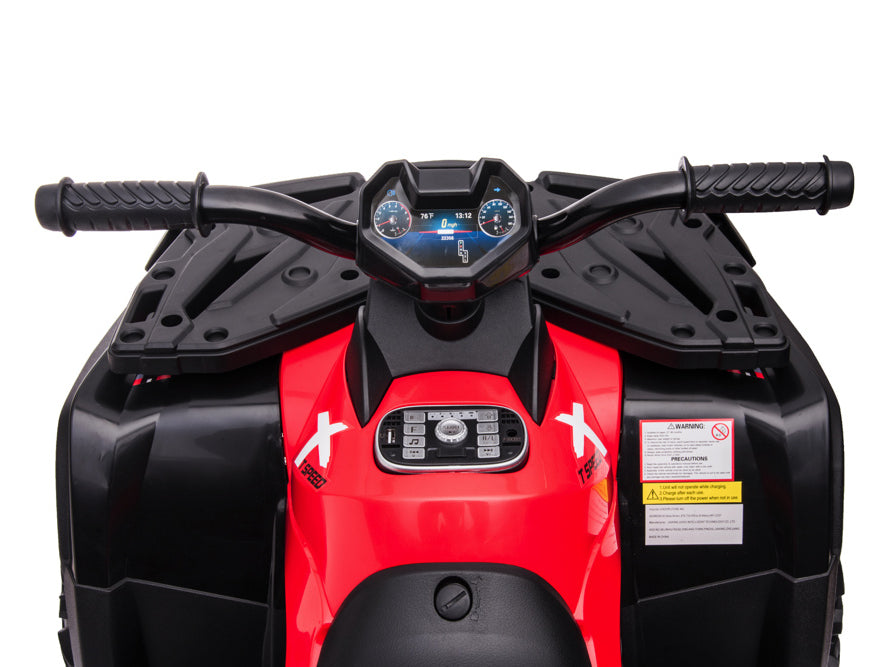 24 Volt Lithium Elektrische Quad, 4 Motoren, Rubberen Banden, Leder Zitting En Meer!
