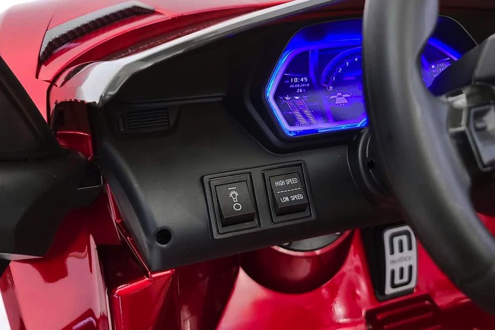 Lamborghini Aventador, 2-Persoons 24 Volt Elektrische Kinderauto Met Rubberen Banden, Leder Zitje!