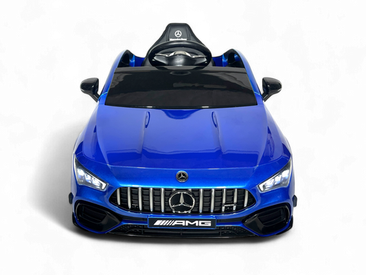 Mercedes Cla 45 S Amg Elektrische Kinderauto 12 Volt Elektrische Kinderauto Met Rubberen Banden, Leder Zitje En Meer!