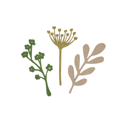 KidsDepot Wandbloemen Set – 3 duurzame bloemenpanelen in goud, kameel en olijf