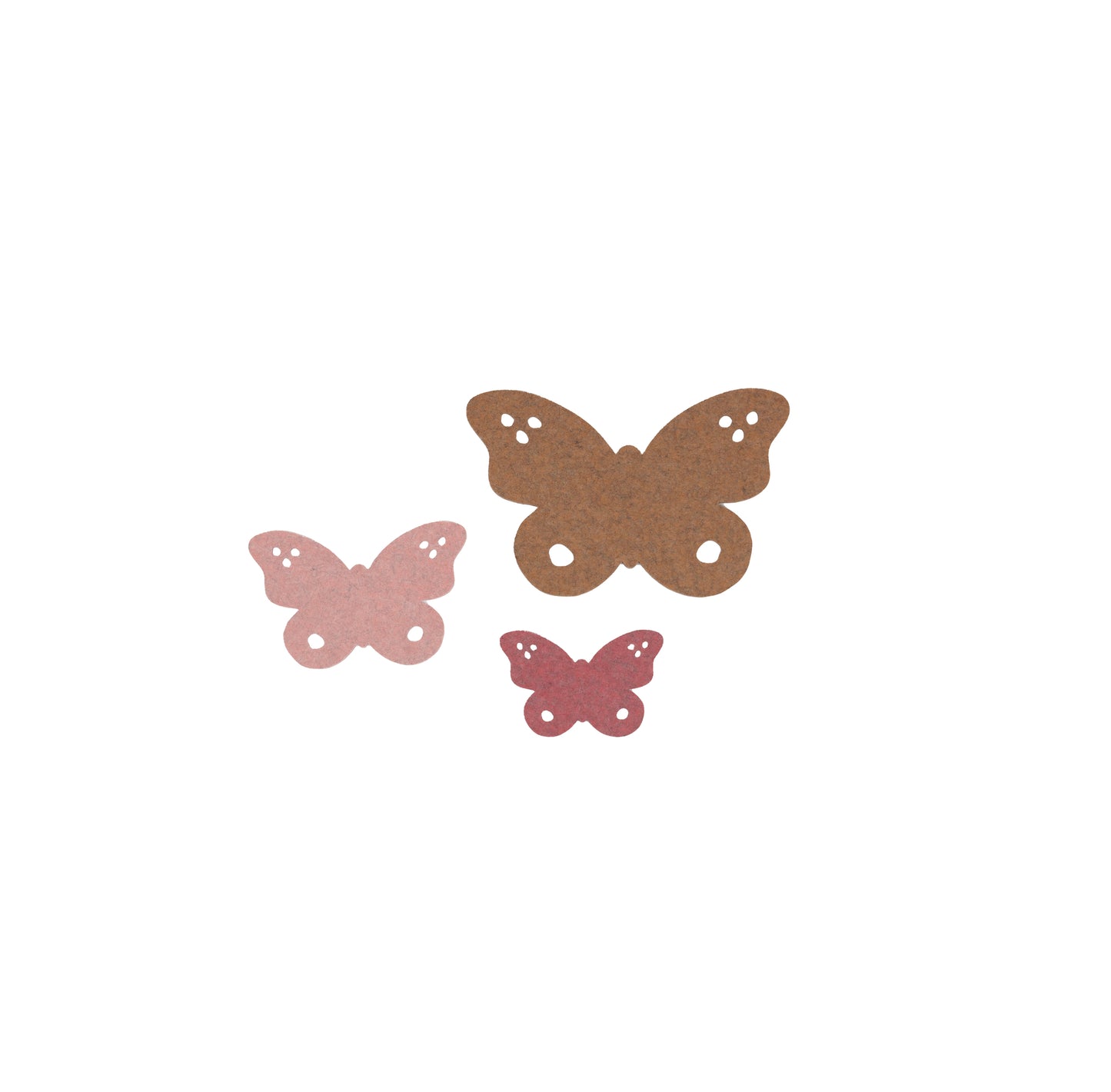 KidsDepot Sanne Vlinderset – 3 zachte vilten vlinders voor kinderkamer