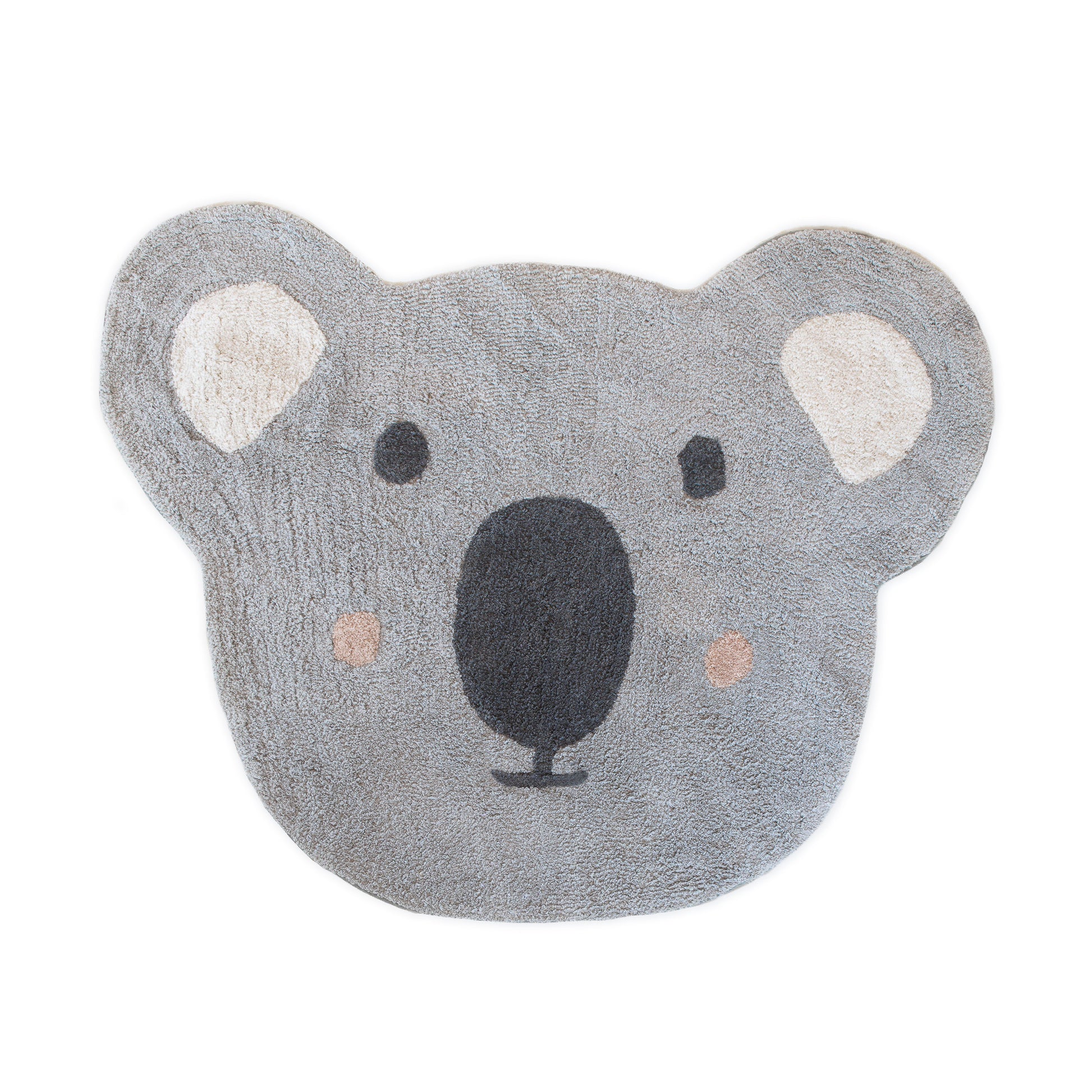 KidsDepot Beer tapijt – berenvormig vloerkleed 125×100 cm – bruin