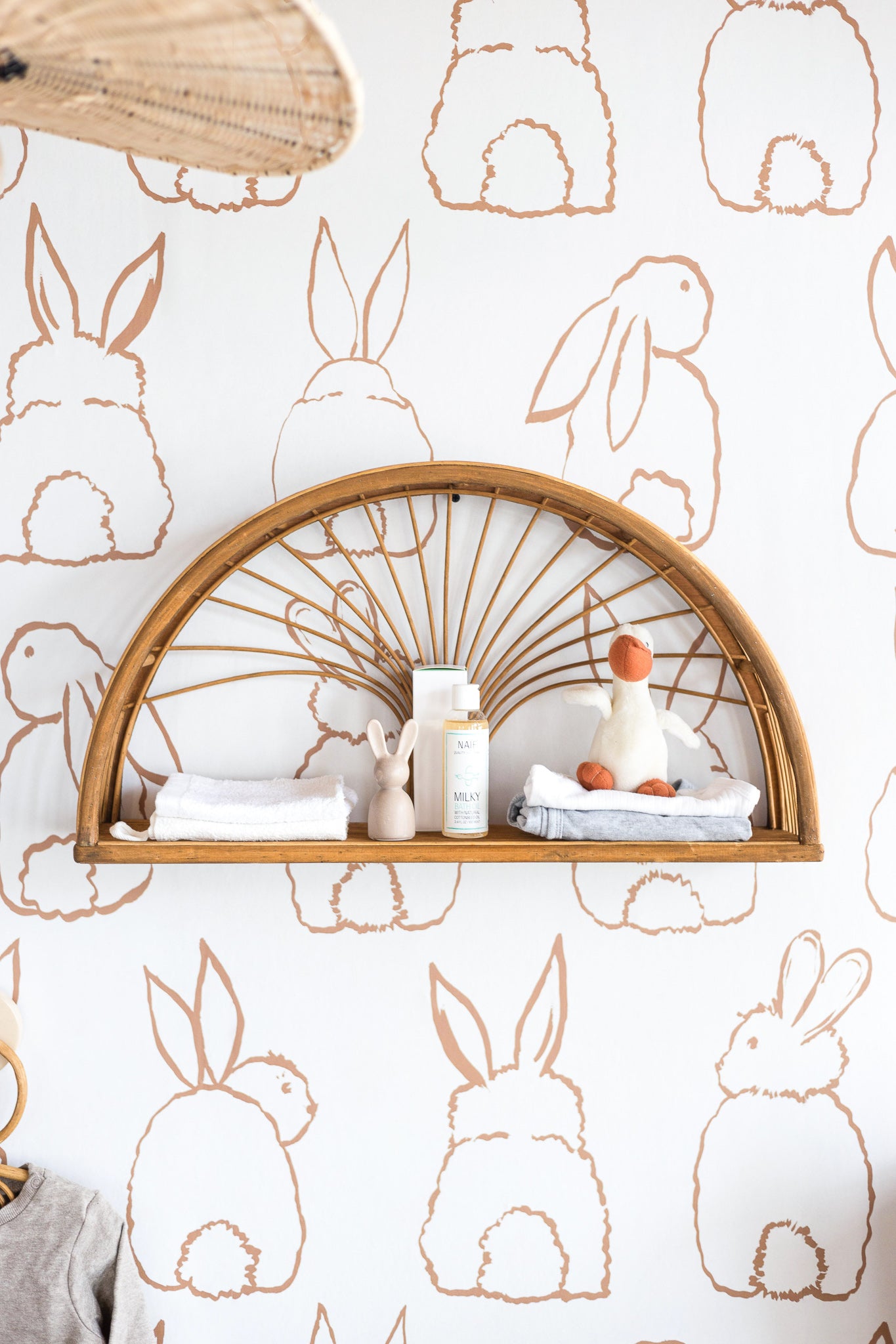 KidsDepot Maya Wandrek Rotan – boho wandrek van natuurlijk rotan voor kinderkamer