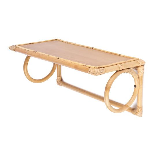 KidsDepot Armin Wandplank Rotan – stijlvolle natuurlijke wandplank voor accessoires en decoratie